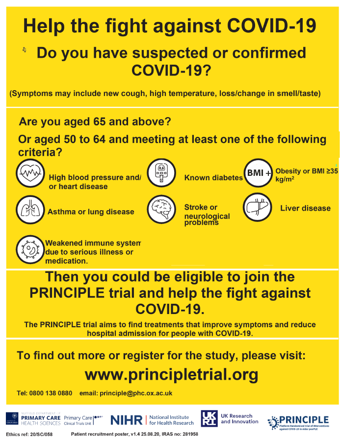 PRINCIPLE trial poster